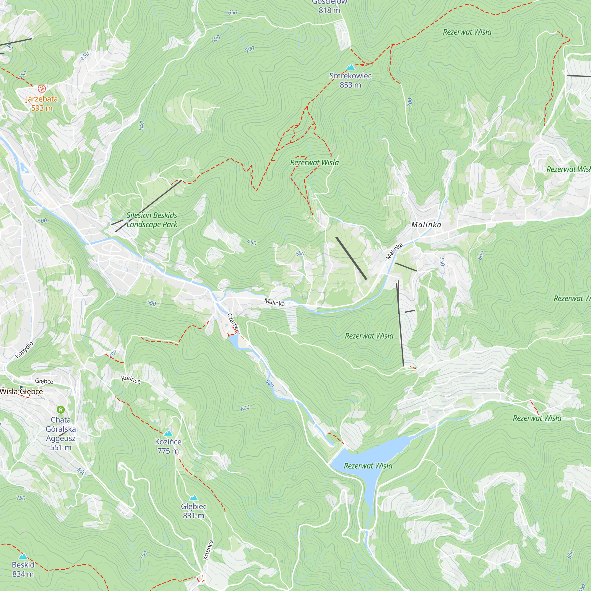 Chatka Malinka map