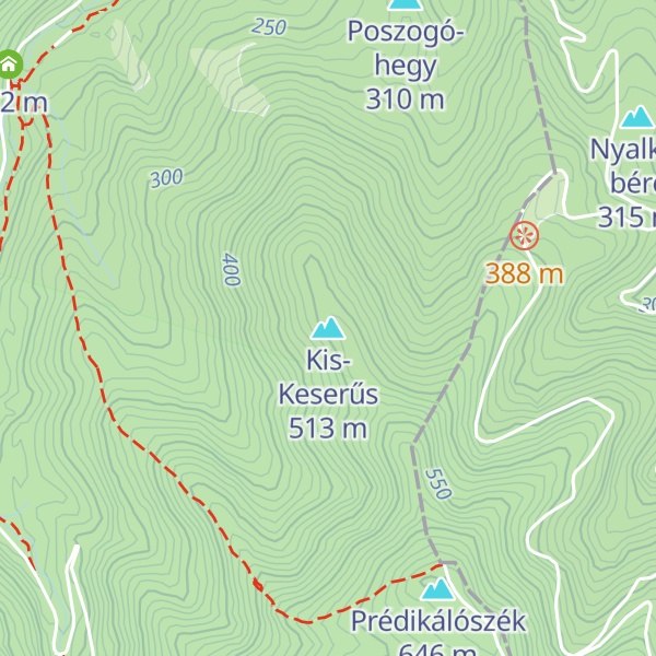 Map of Kis-Keserűs