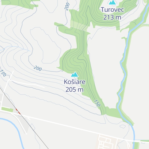 Map of Košiare