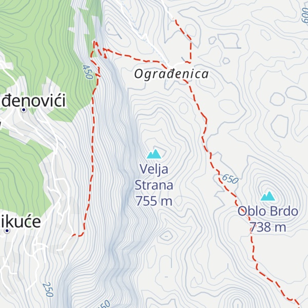 Map of Velja Strana