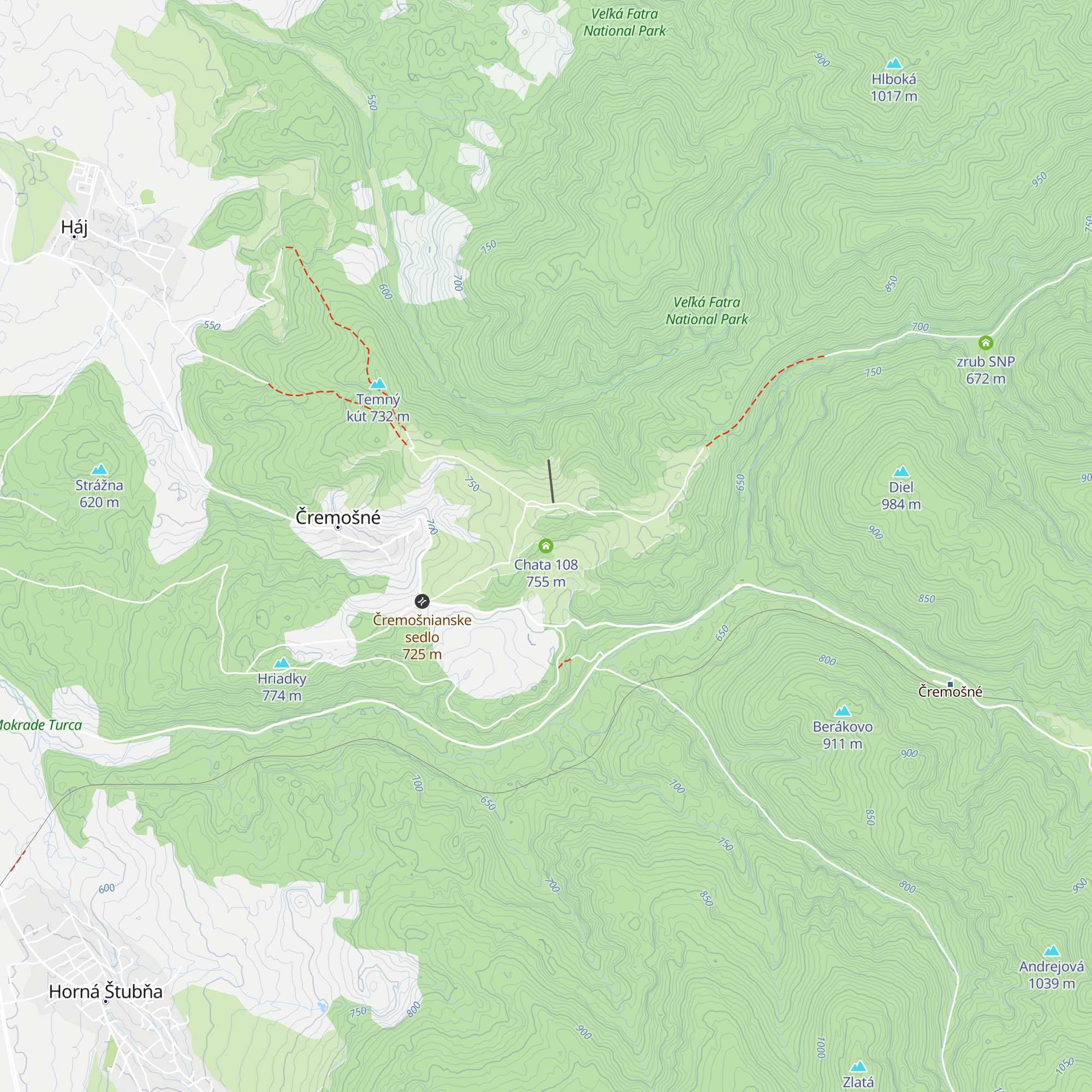 Chata 108 map