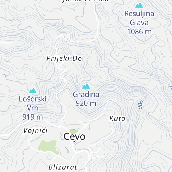 Map of Gradina