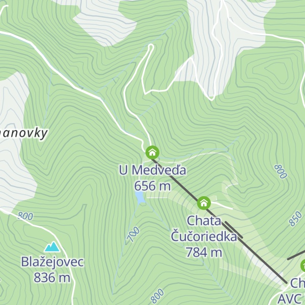 Map of U Medveďa
