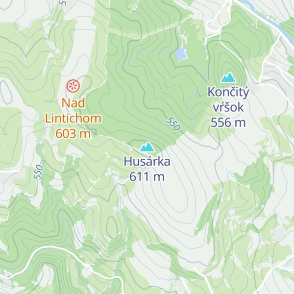 Map of Husárka