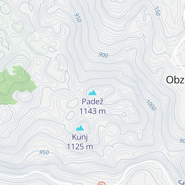 Map of Padež