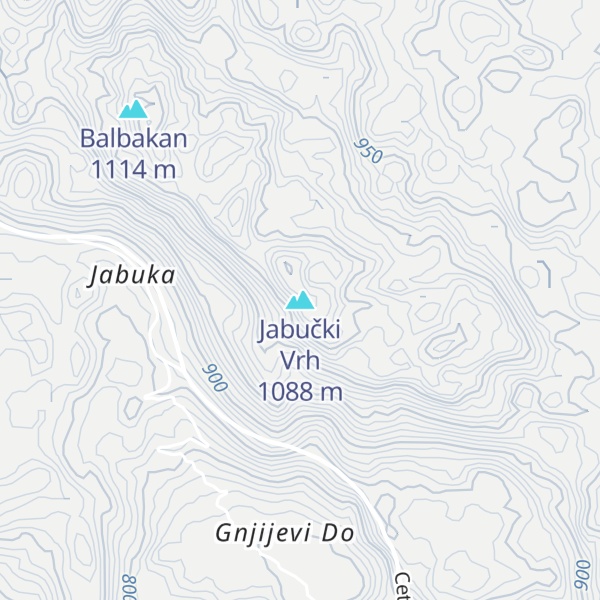 Map of Jabučki Vrh