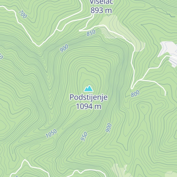 Map of Podstijenje