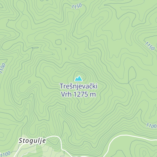 Map of Trešnjevački Vrh