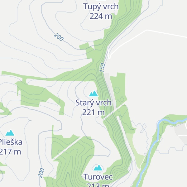 Map of Starý vrch
