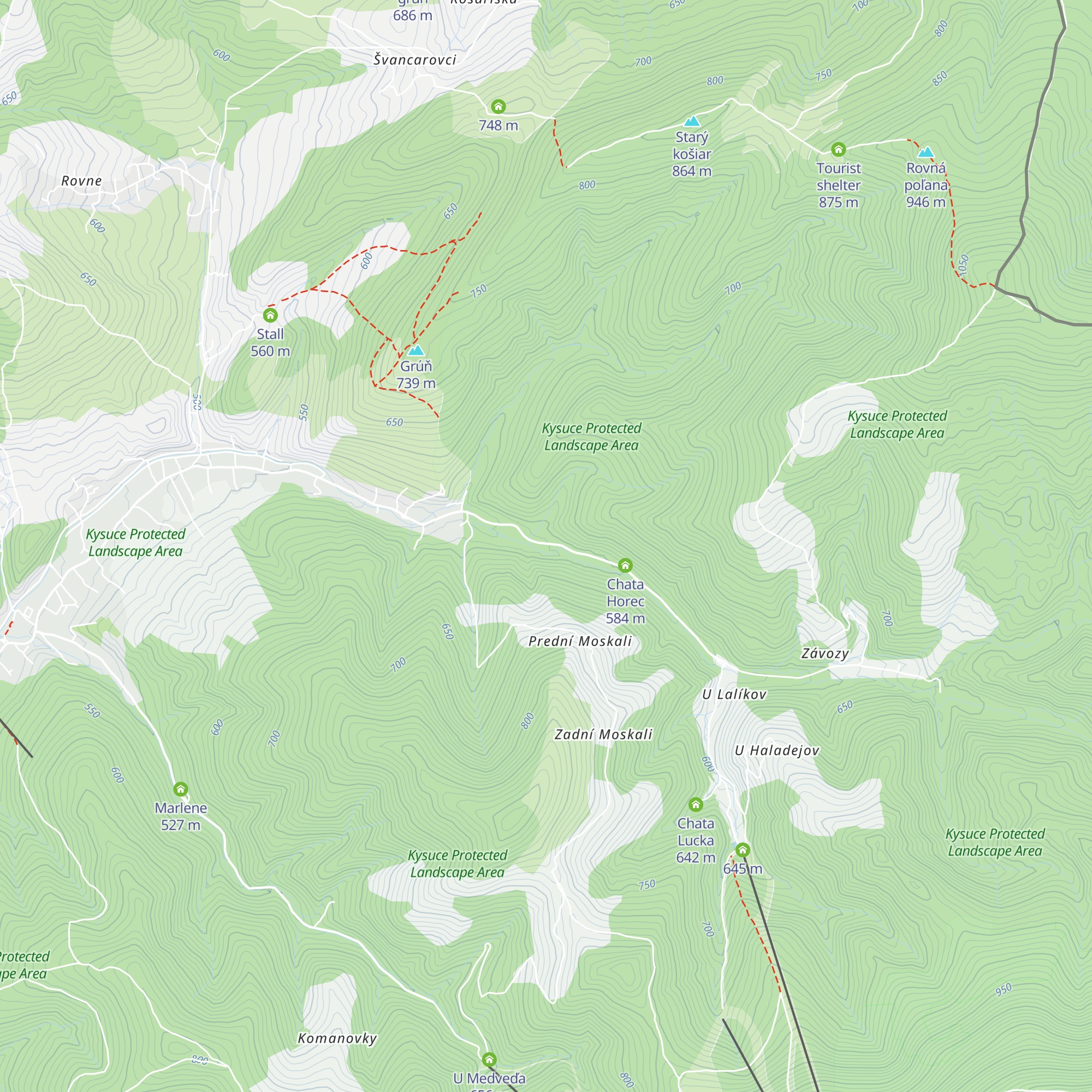 Kysucká koliba map