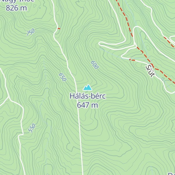Map of Hálás-bérc