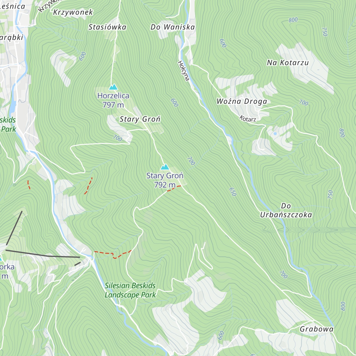 Bacówka map