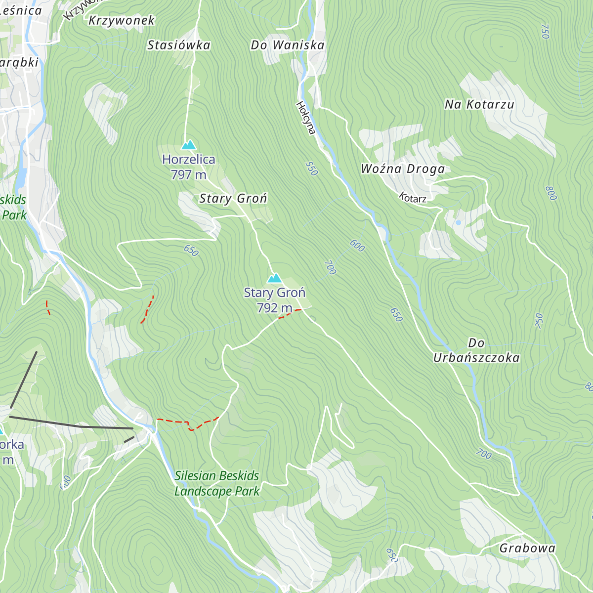 Bacówka map