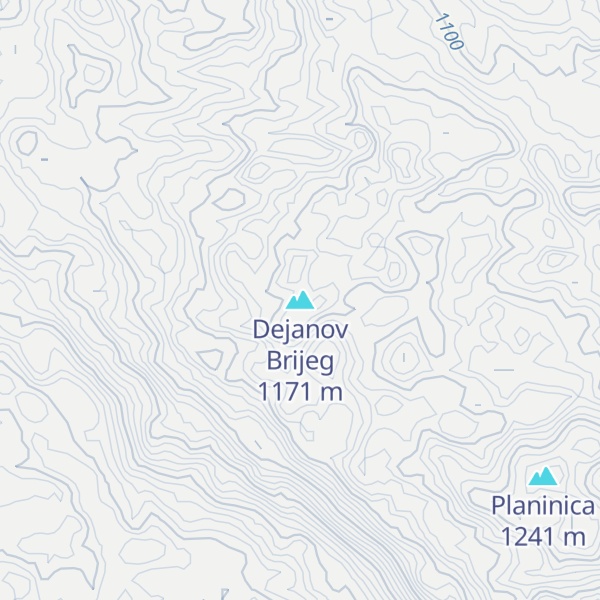 Map of Dejanov Brijeg