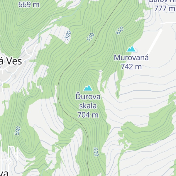 Map of Ďurova skala