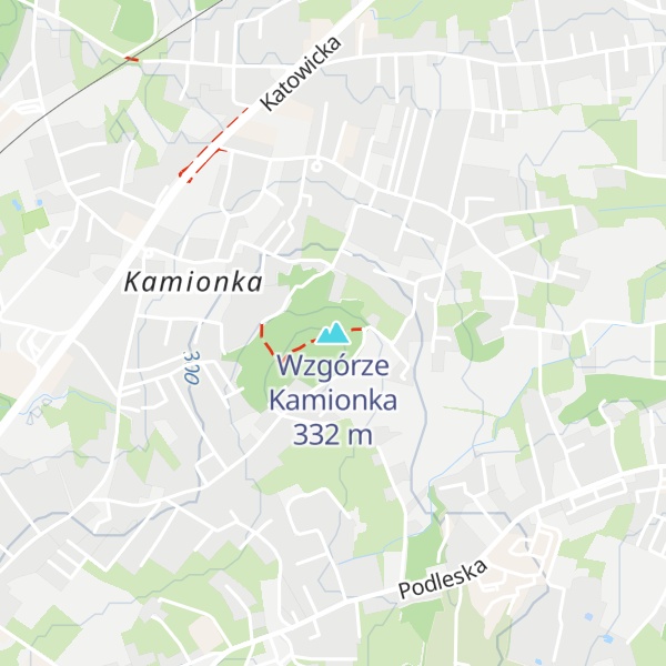 Map of Wzgórze Kamionka