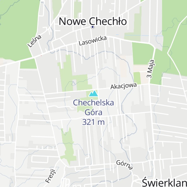 Map of Chechelska Góra