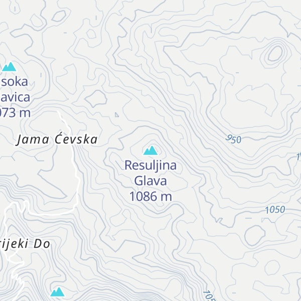 Map of Resuljina Glava