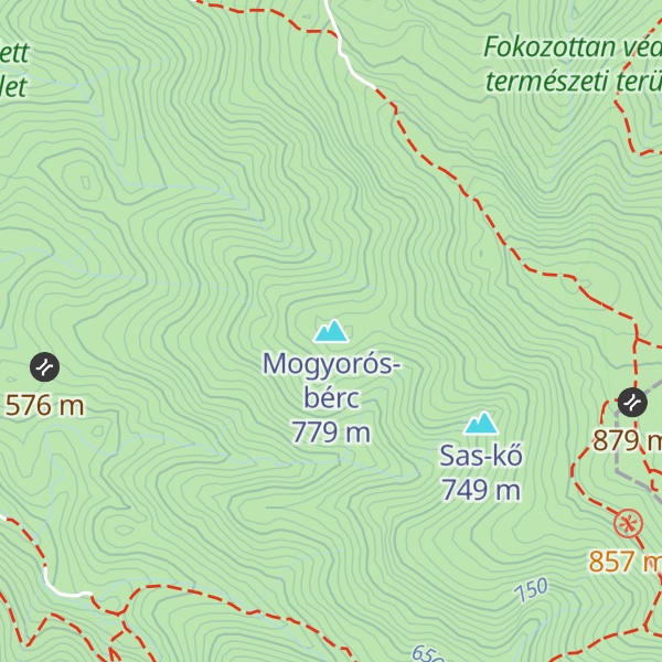 Map of Mogyorós-bérc