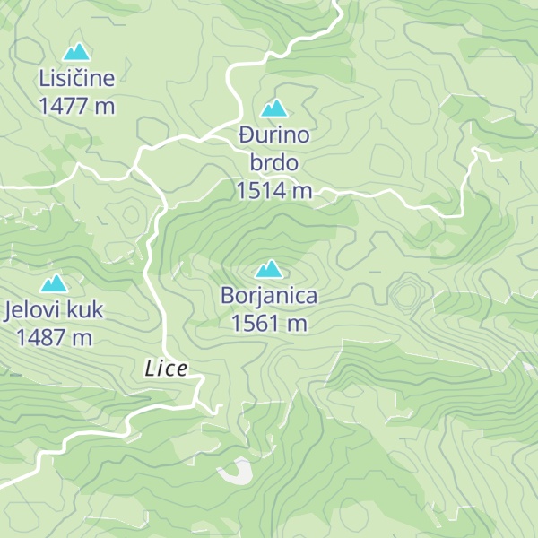 Map of Borjanica