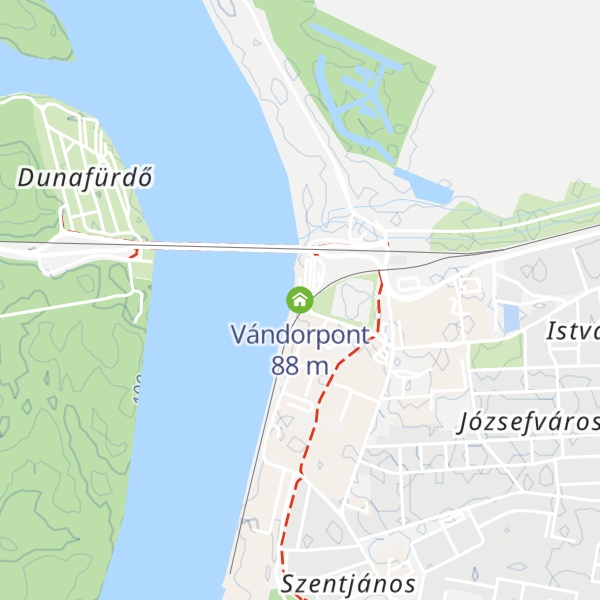 Map of Vándorpont