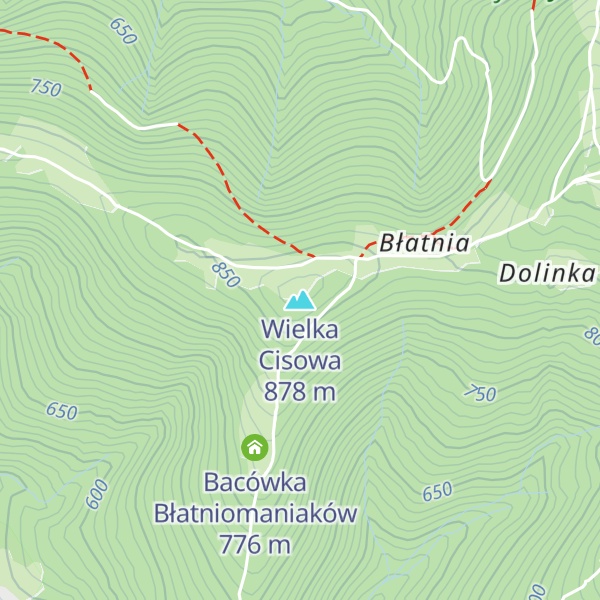 Map of Wielka Cisowa