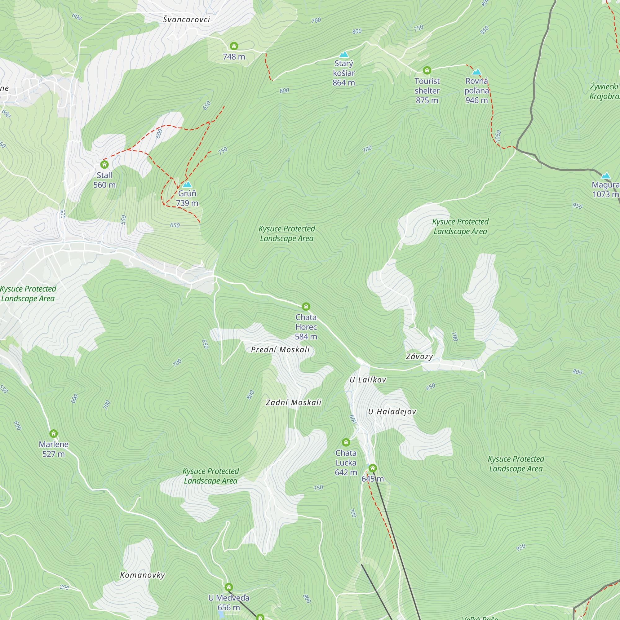 Chata Yetti map