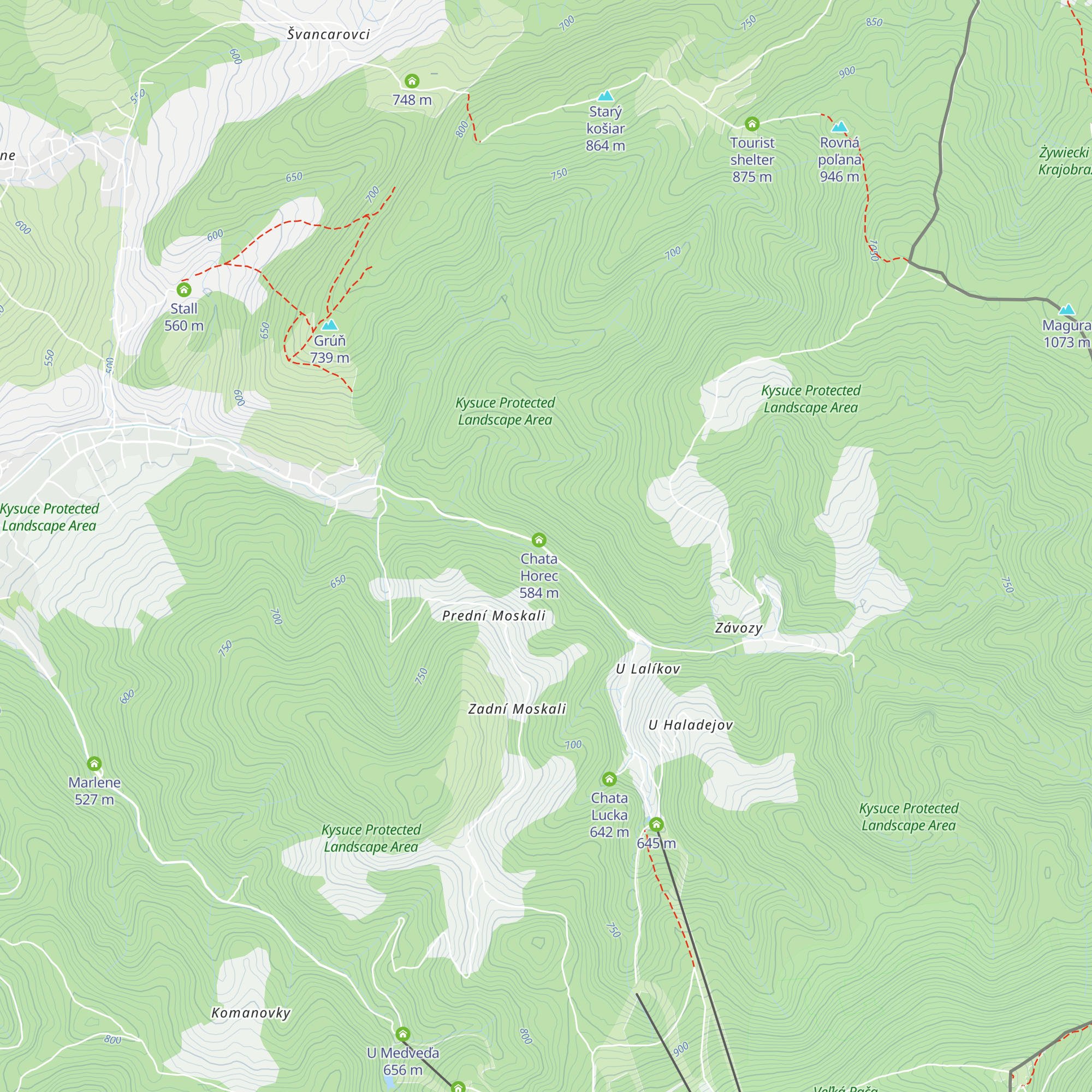 Chata Yetti map