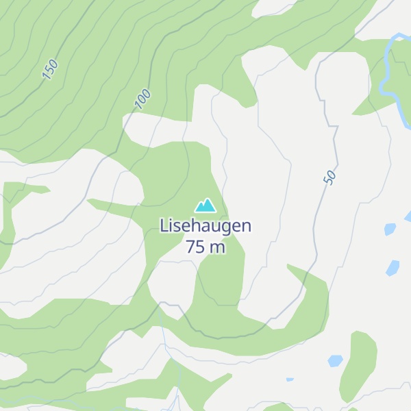 Map of Lisehaugen