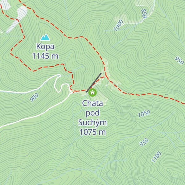 Map of Chata pod Suchým