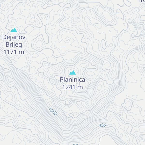 Map of Planinica