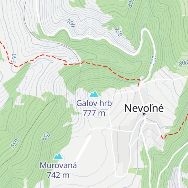 Map of Galov hrb