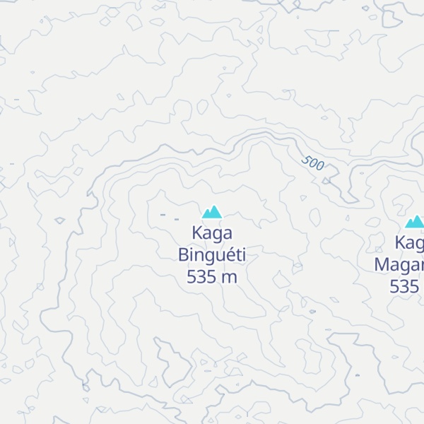 Map of Kaga Binguéti