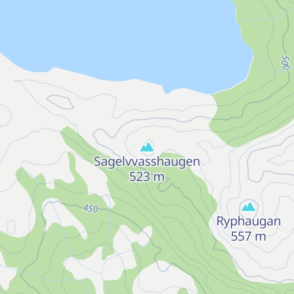 Map of Sagelvvasshaugen