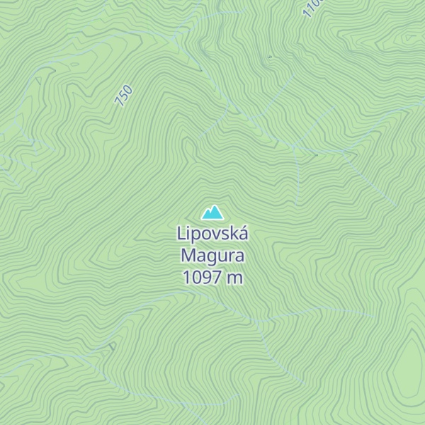Map of Lipovská Magura
