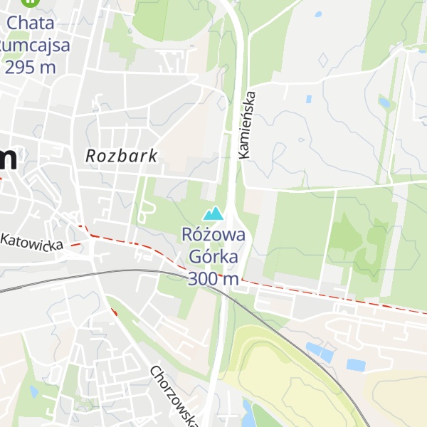 Map of Różowa Górka