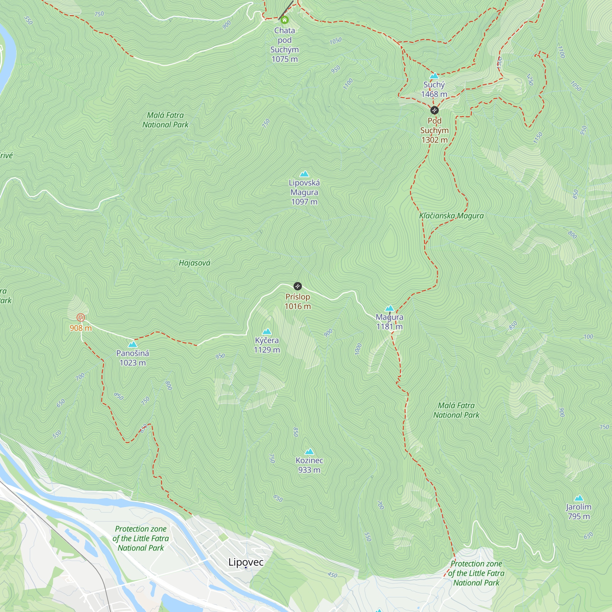 Poľovnícka chata map