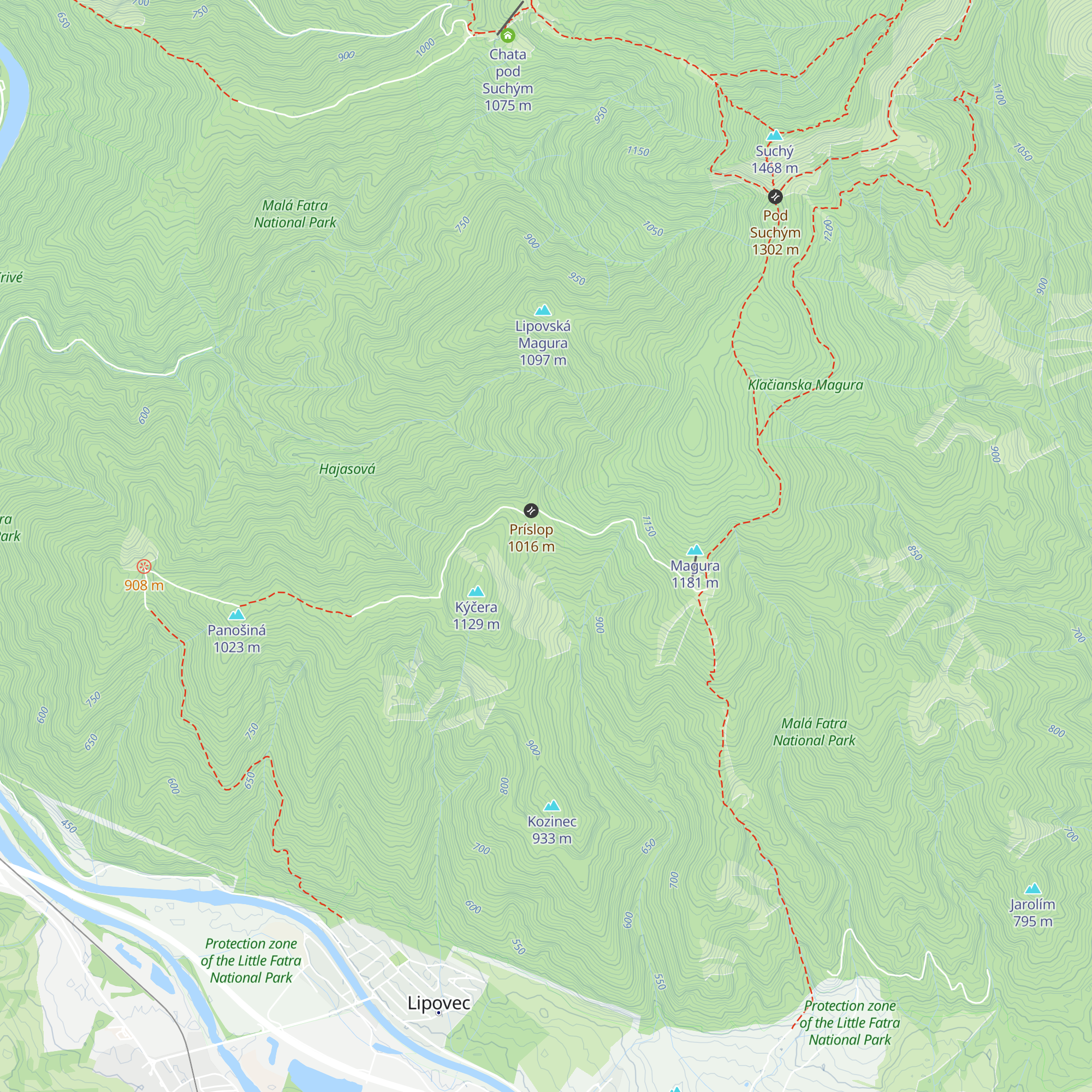 Poľovnícka chata map