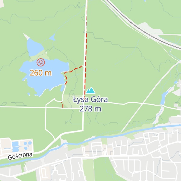 Map of Łysa Góra
