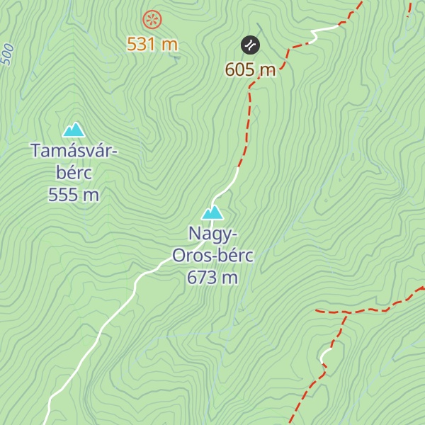 Map of Nagy-Oros-bérc