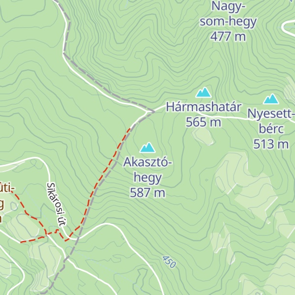 Map of Akasztó-hegy
