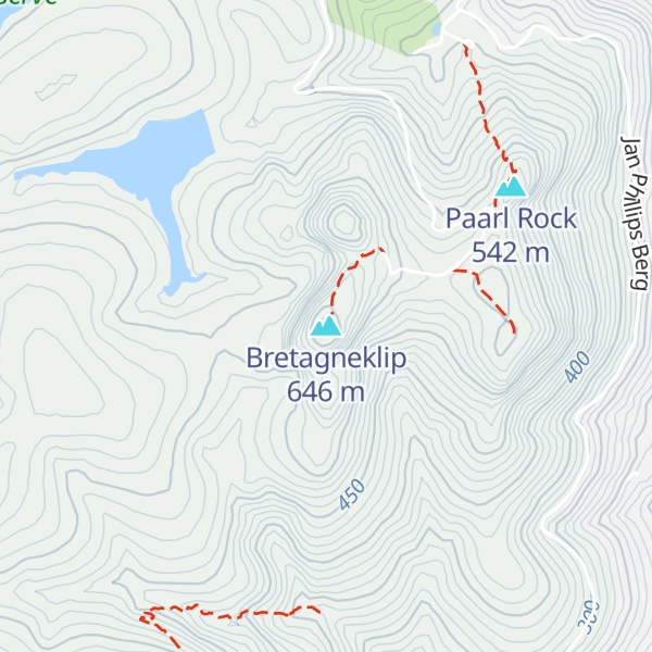 Map of Bretagneklip