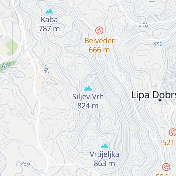 Map of Siljev Vrh