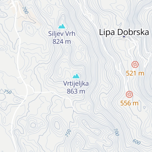 Map of Vrtijeljka