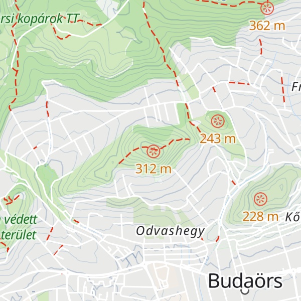 Map of Kálvária-domb