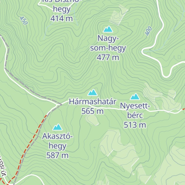 Map of Hármashatár