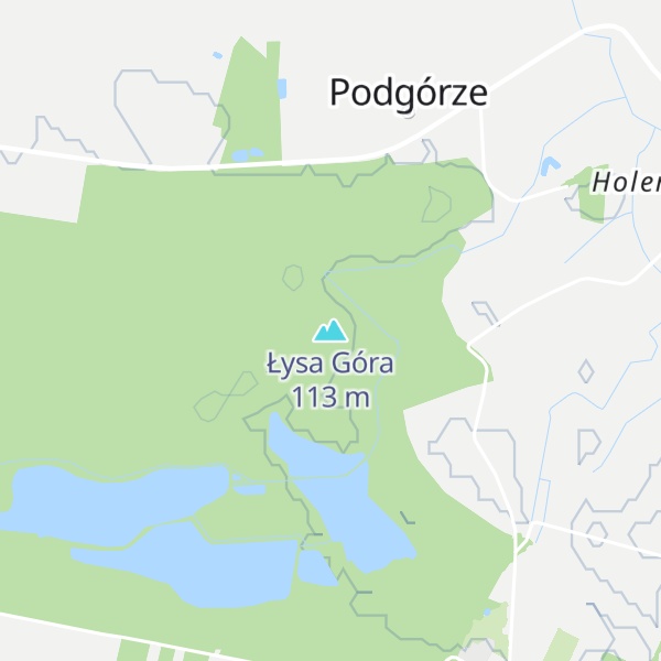 Map of Łysa Góra