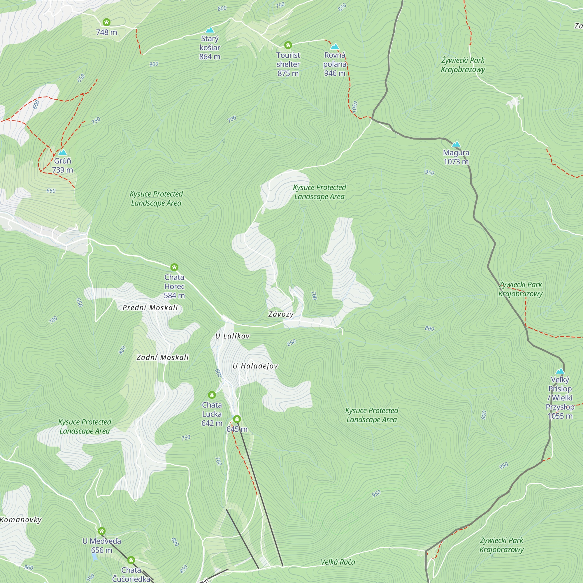 Chata pod Kykulou map