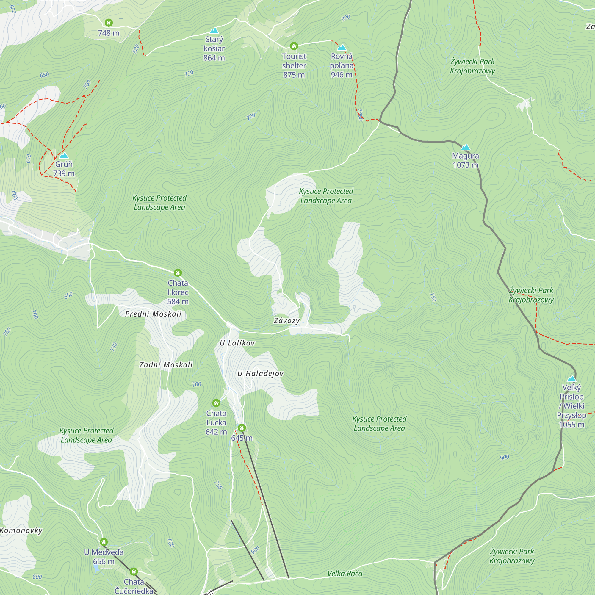 Chata pod Kykulou map