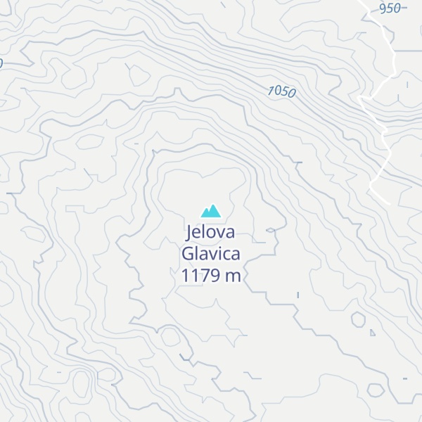 Map of Jelova Glavica